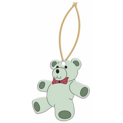 Teddy Bear Ornament w/ Clear Mirrored Back (4 Square Inch)