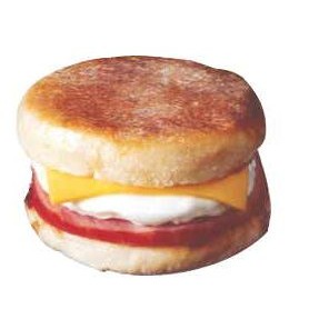 Breakfast Sandwich Executive Magnet w/ Full Magnetic Back (12 Square Inch)