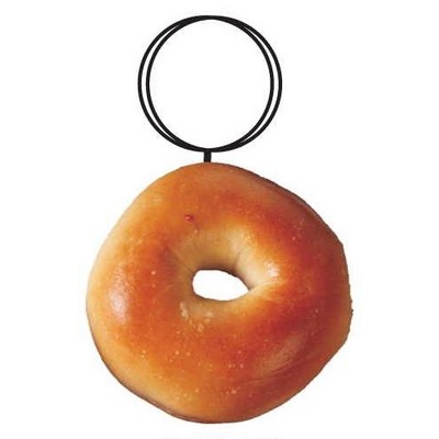 Round Bagel Executive Key Chain w/Mirrored Back (8 Square Inch)