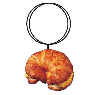 Croissant Executive Key Chain w/Mirrored Back (6 Square Inch)