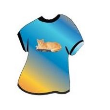 Angora Cat T-Shirt Mighty Mini Magnet