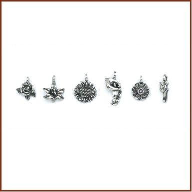 Individual Flowers Stock Wine Charms