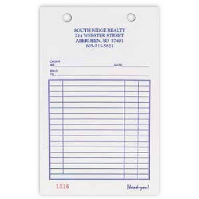 All Purpose 3 Part Register Forms - 5.375"x 8.5"