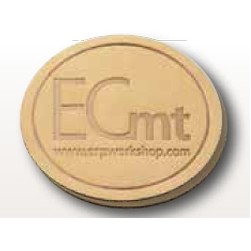Set of 2 Round Nubuck Coasters