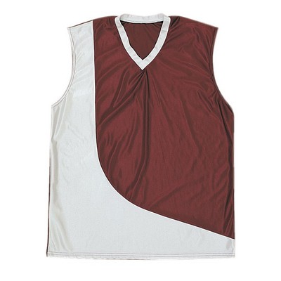 Women's Cool Mesh Multi Sport Jersey Shirt w/ Contrast Wave Panel & Trim
