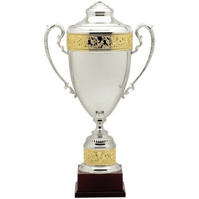 Verona Italian Silver Plated Cup, 25 1/2" H