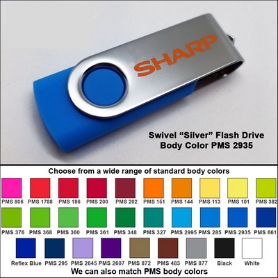 Swivel Flash Drive - 512 MB Memory - Body PMS 2935