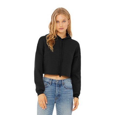 BELLA+CANVAS ® Women's Sponge Fleece Cropped Fleece Hoodie.