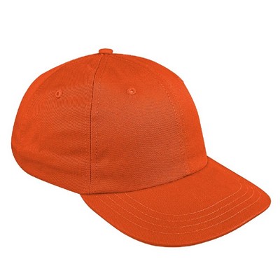 Solid Twill Snapback Dad Cap w/Embroidered Eyelets
