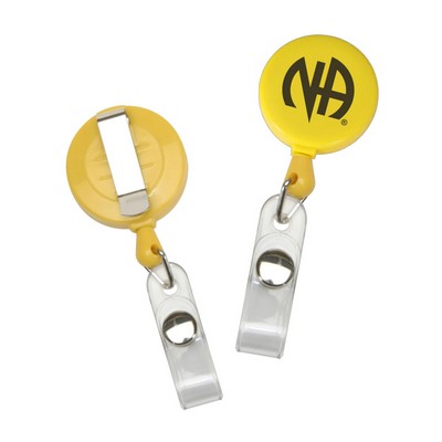 Round Retractable Badge Reel Coil Badge Clip
