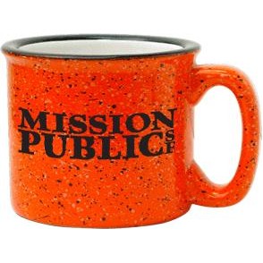 15 Oz. Camper Mug (Orange out White in)
