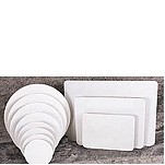 Double Wall Rectangular White Grease Resistant Cake & Pizza Pad (14"x10")