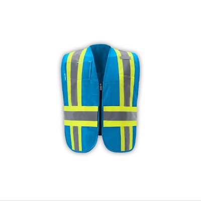 Enhanced Visibility Contrast Incident Command Vest, Blue