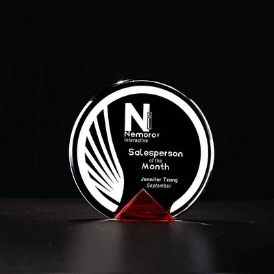 Ruby Award (5" x 0.4" x 4.8")
