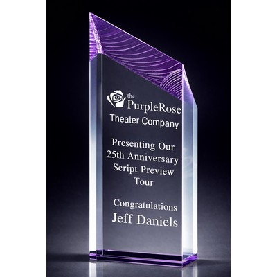 Glacier Tower Award, Purple, 10"H