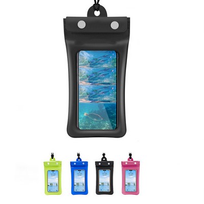 Floating Waterproof Cell Phone Case w/Lanyard