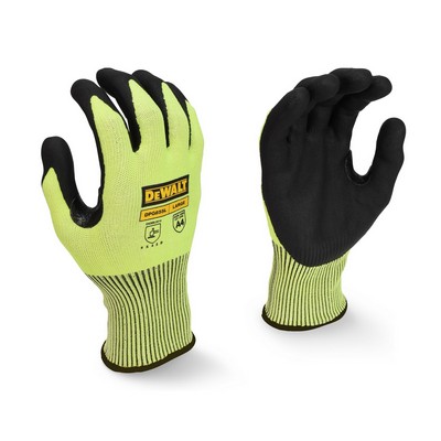 DEWALT Hi-Vis HPPE Fiberglass Cut Glove
