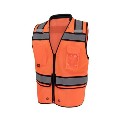 Radians® Type O Class 1 Heavy Duty Surveyor Safety Vest with Zipper