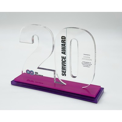 Acrylic Anniversary Numbers