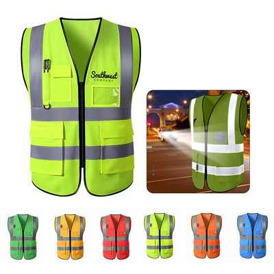 Reflective Strip Safety Vest