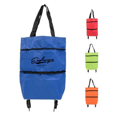 Foldable Shopping Bag with Wheels