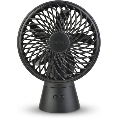 Treva 5" Rechargeable Oscillating Fan - Black
