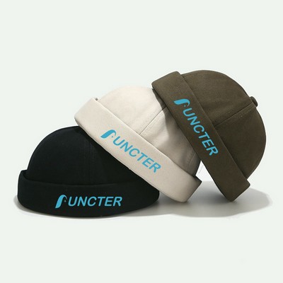 Adjustable Cotton Dockers Beanie Brimless Worker Cap