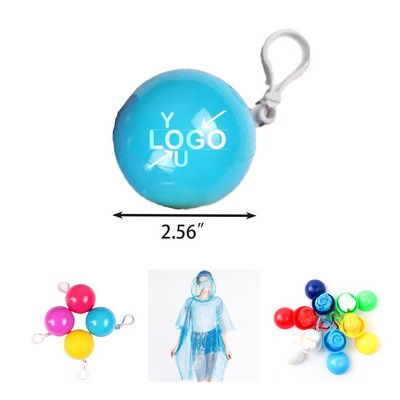 Compact Rain Poncho Sphere