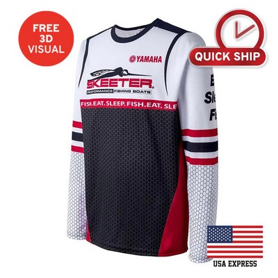 150GSM Mesh Jersey Long Sleeve Crew Neck (Full Dye Sublimation)
