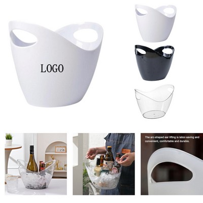 Double Layer Plastic Ice Bucket