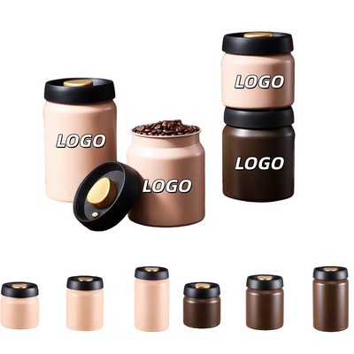 17Oz/30Oz/40Oz Stainless Steel Vacuum-Sealed Airtight Coffee Storage Jar