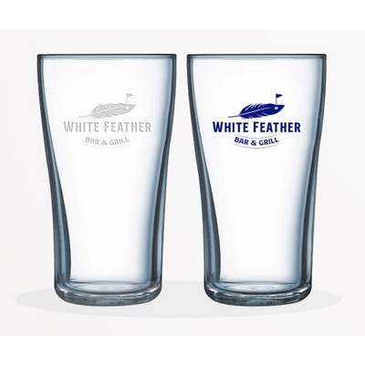 Traditional Pub Glass - Etched