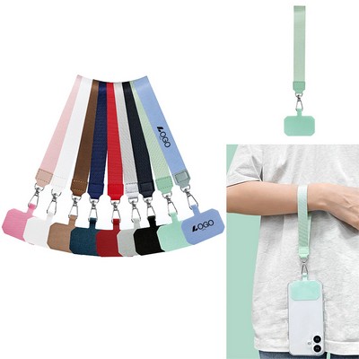 Wristlet Lanyard Keychain with Phone Holder