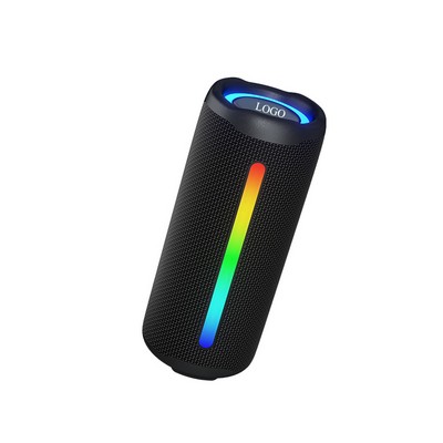 Portable Subwoofer Cylindrical Speaker With RGB Lighting