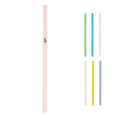 Keychain Silicone Straw Set
