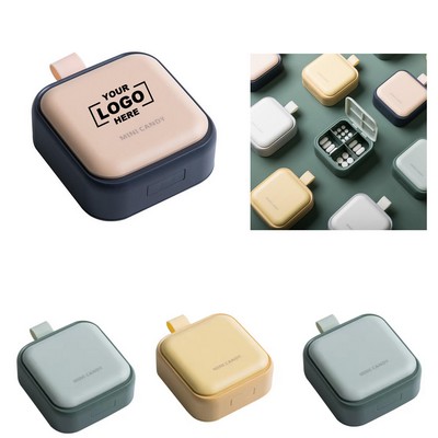 Portable Medicine Pill Dispenser Box
