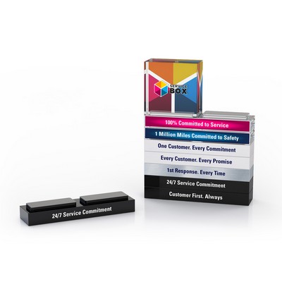 Stackable Award Black Acrylic Wide Bar
