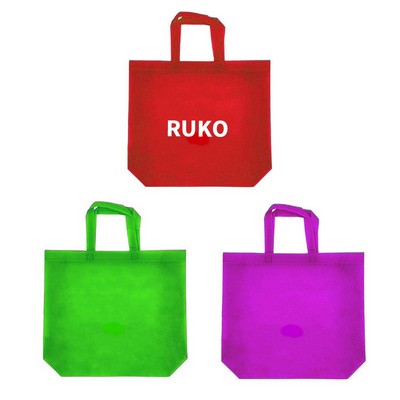 Non-Woven Shopping Bag in Assorted Colors - 15.5" x 12" x 4"