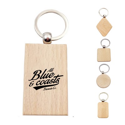 Beech Wood Travel Keychain