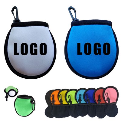Neoprene Golf Ball Cleaner With Microfiber Liner