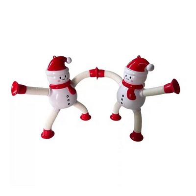 Pop Tubes Santa Claus, Reindeer Toy Fidget Toys Telescopic Suction Cup Sensory Toys Boys Girls
