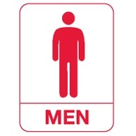 ADA Signage - Men's Restroom (Pictogram w/Copy)