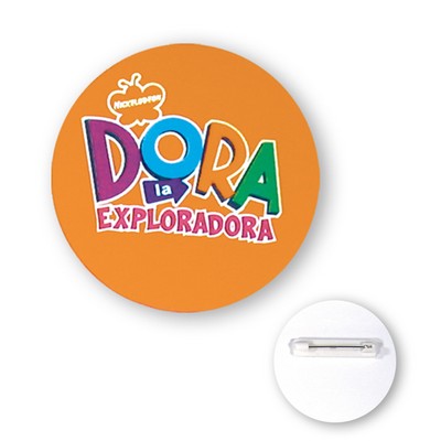 2 1/4" Round Plastic Full Color Button