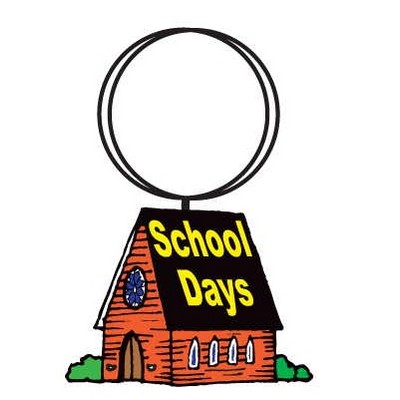 School Days House Keychain w/Mirrored Back (10 Square Inch)