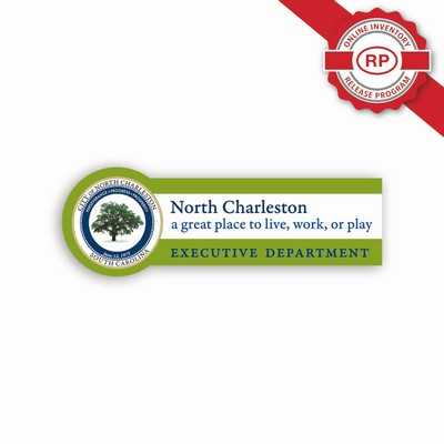 Full Color 50 Mil Name Badge, Rectangle w/ Round End - (1.25"x3.625")