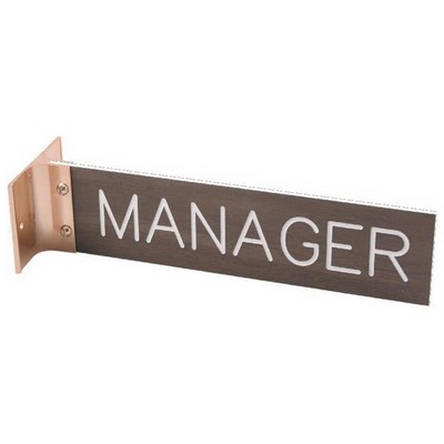 Silver Corridor Mount Sign (Holder Only - 2")