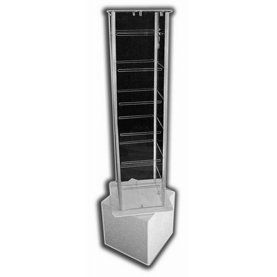 Rotating Slatwall Floor Unit (52"x10"x 10")
