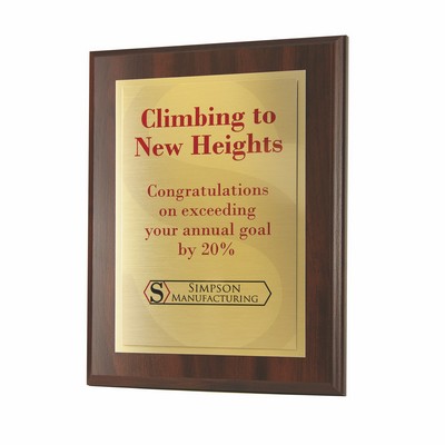 Simulated Cherry Panel Plaque (9"x12")