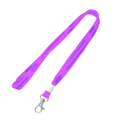 3/8" Purple Tubular Lanyard (10 Mil)