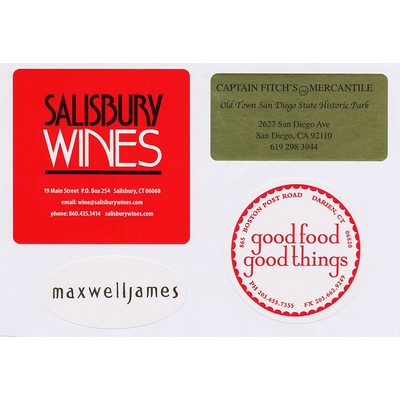 4" Circle Label Ink Printed